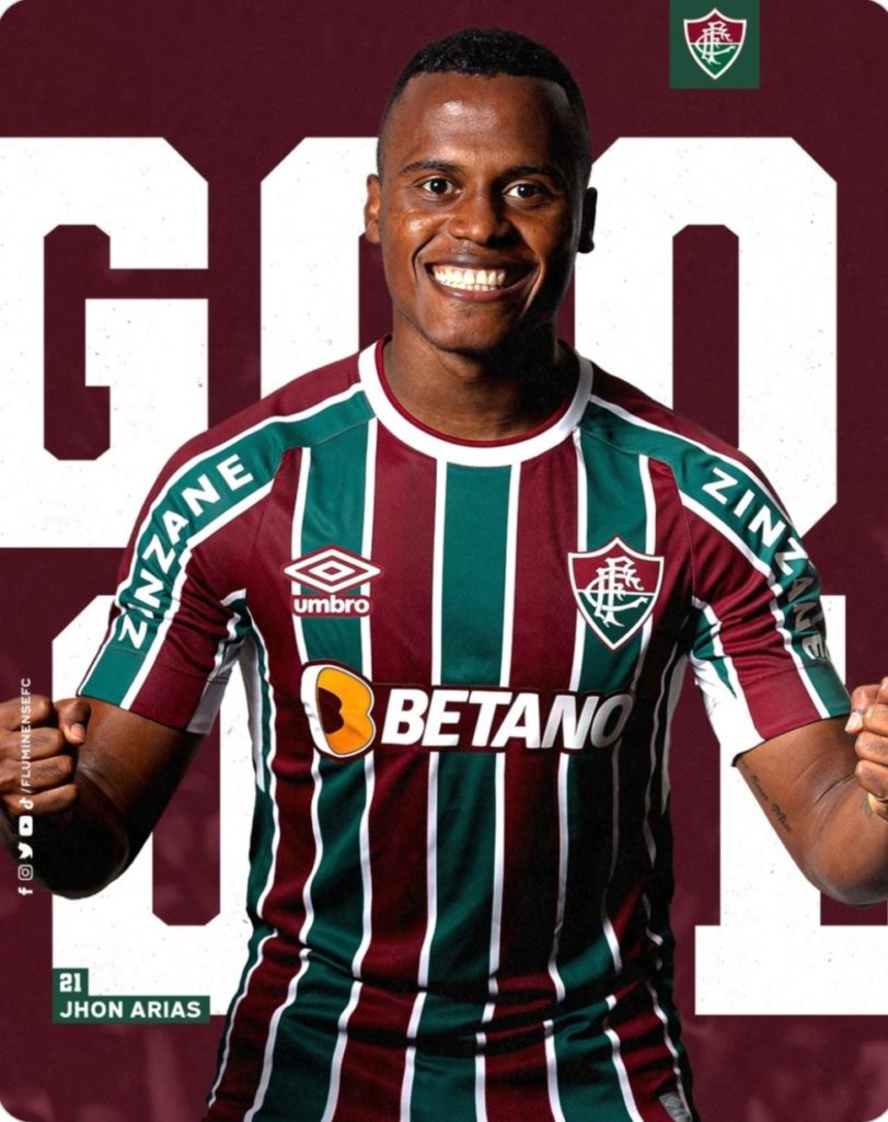 John Arias autor do gol do fluminense